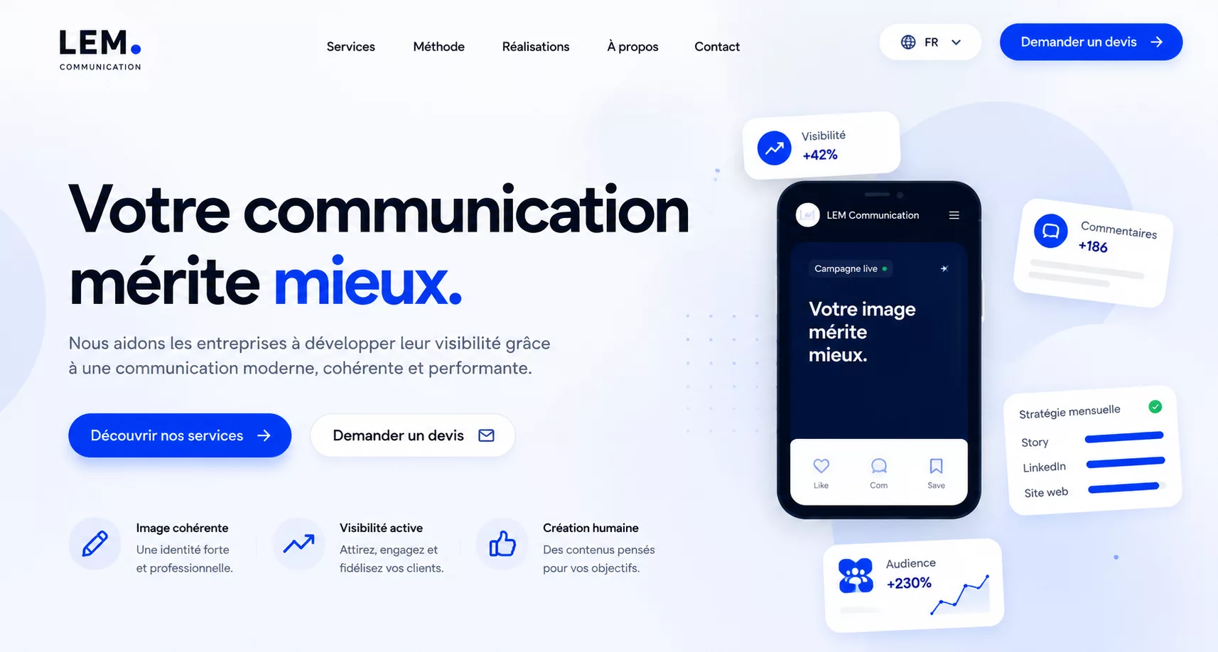 LEM Communication — Développer la visibilité et l’image de marque des entreprises.